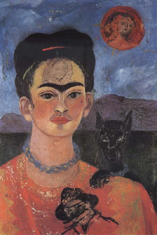 Frida Kahlo Self-Portrait with Diego on My Breast and Maria on My Brow china oil painting image